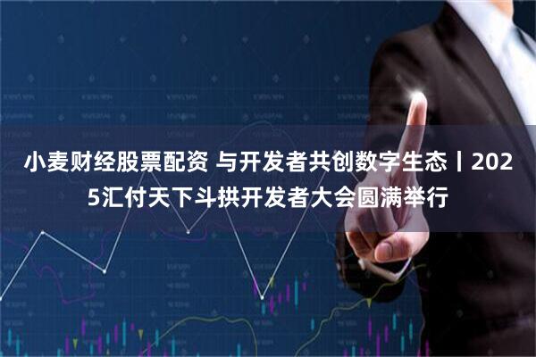 小麦财经股票配资 与开发者共创数字生态丨2025汇付天下斗拱开发者大会圆满举行