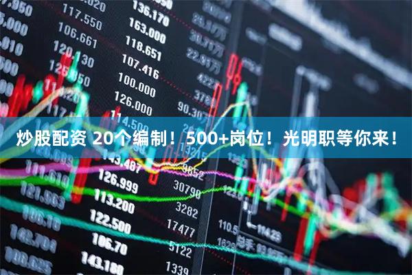 炒股配资 20个编制！500+岗位！光明职等你来！