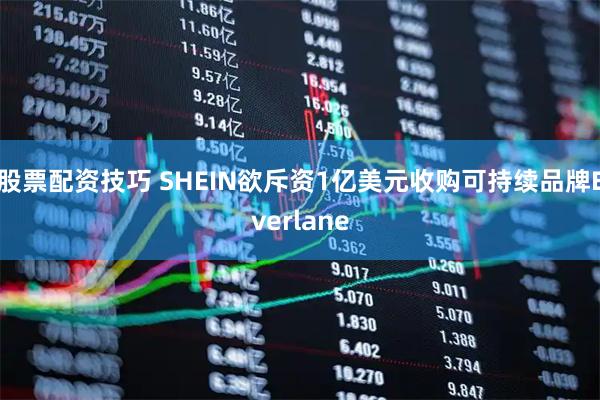 股票配资技巧 SHEIN欲斥资1亿美元收购可持续品牌Everlane